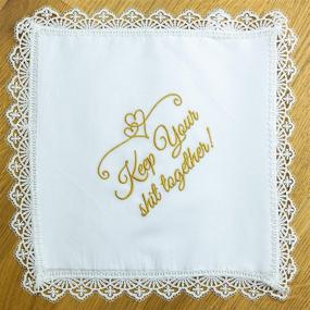 img 1 attached to 🎩 Stylish Wedding Handkerchiefs for Men - Ugly Crying Pink Accessories