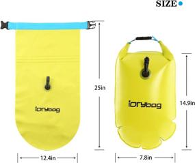 img 2 attached to IDRYBAG Safety Swim Buoy Adult Tow Float 15L: The Ultimate Open Water Training Tool for Triathletes, Kayakers, and Swimmers