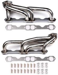 img 4 attached to 🚚 Stainless Steel Truck Headers for Chevy GMC C/K 5.0L 5.7L 305 350 V8 (1988-1997)