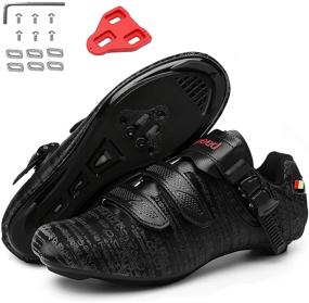 img 3 attached to 🚲 Wnogfkue Cycling Peloton Rotating Shoes Black39 Women's - Comfort and Performance in One!