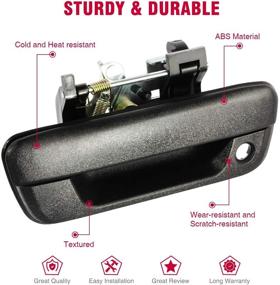 img 3 attached to 🚪 AUTEX Tailgate Exterior Handle Rear Liftgate Hatch Door Compatible with 2004-2012 Colorado & Canyon – 80584