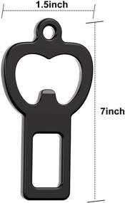 img 2 attached to Convenient and Versatile Portable Bottle Opener Keychain and Seat Belt Clip - Perfect Gifts for Men and Dads, Compact and Functional Stocking Stuffers