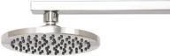 🚿 enhance your shower experience with amazon basics 6 inch round rain shower head in polished chrome logo