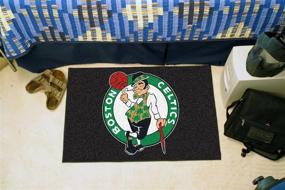 img 3 attached to 🏀 FANMATS 11900 NBA Boston Celtics Starter Rug: Прочное лицо из нейлона, 19"x30" - Официально лицензированный товар NBA команды.