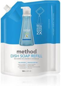 img 3 attached to 🧼 Efficient Refill Solution: Method Gel Dish Pump, Sea Minerals - 36 oz