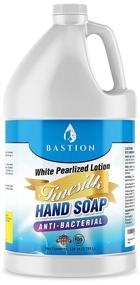 img 4 attached to Finesilk White Pearlized Lotion Liquid Hand Soap: Antibacterial/Antimicrobial Bulk Refill Jug. PH Balanced Ultra-Strength, Made In USA (Gallon)
