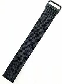 img 3 attached to Adjustable Length Black Nylon Watch Replacement