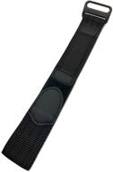 adjustable length black nylon watch replacement logo