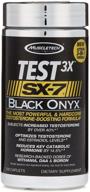 💪 power-packed performance: unveiling muscletech test 3x sx-7 black onyx logo