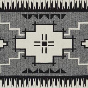 img 2 attached to 🐎 Pendleton Wool Saddle Blanket in Naskan Black/Ivory