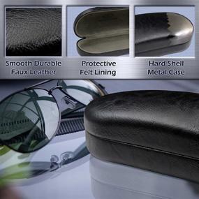 img 2 attached to MyEyeglassCase Large Women's Smooth Sunglasses