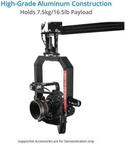 img 1 attached to 🎥 PROAIM Gold Camera Pan Tilt Head: Motorized PT-Gold for Jib Crane, Tripod, DV, Video DSLR - 12V Joystick Control Included