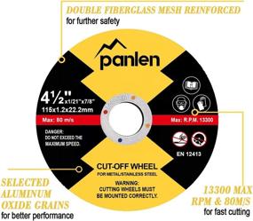 img 3 attached to 🪚 50-Pack Cut-Off Wheels, 4-1/2" Extra Thin Metal and Stainless Steel Cutting Wheel - Professional Fast Cutting Disc for Angle Grinder (50)