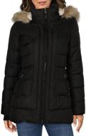 larry levine quilting detachable faux fur women's clothing for coats, jackets & vests logo