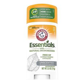 img 3 attached to 🧼 ARM & Hammer Essentials Solid Unscented Deodorant 2.5 oz (Pack of 12)