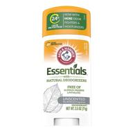 🧼 arm & hammer essentials solid unscented deodorant 2.5 oz (pack of 12) logo