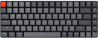 🔑 keychron k3 v2, 84-key ultra-slim wireless bluetooth/usb wired mechanical keyboard with white led backlit, low-profile gateron mechanical red switch - compatible with mac and windows logo