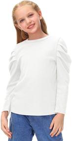 img 1 attached to BesserBay Sleeve Pleated Casual Tshirts