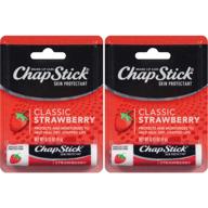 chapstick balm strawberry 0 15 pack logo