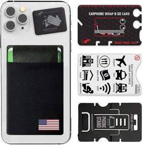 img 4 attached to Сотовый телефон с карманом для карты Power Strap и аксессуарами.
