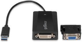 img 3 attached to 🖥️ goFANCO USB 3.0 to DVI or VGA Video Graphics Card Adapter for Windows & Mac, Supports Multiple Monitors up to 2048x1152 (USB3DVI)
