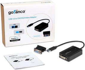 img 1 attached to 🖥️ goFANCO USB 3.0 to DVI or VGA Video Graphics Card Adapter for Windows & Mac, Supports Multiple Monitors up to 2048x1152 (USB3DVI)