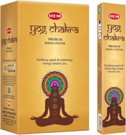 🌿 hem yog chakra masala incense sticks, 12-pack логотип