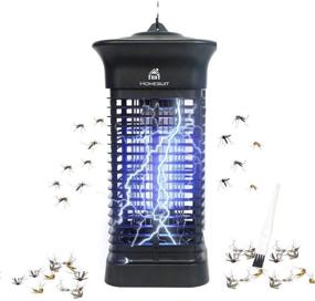 img 4 attached to 🦟 Homesuit Bug Zapper 15W: Powerful 4000V Mosquito Zapper for Indoor and Outdoor Use, Waterproof Insect Fly Trap, Electronic Light Bulb Lamp for Home Patio Backyard