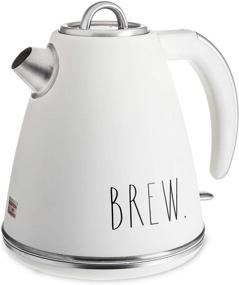 img 4 attached to ☕ Rae Dunn Electric Water Kettle - Stainless Steel Coffee Maker: 1.5L Tea Kettle with Auto Shut Off, 1500W Boiling Power