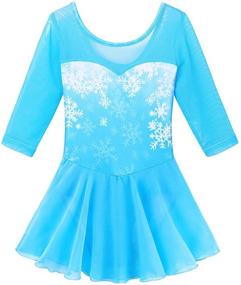 img 4 attached to 👧 BAOHULU Cerulean Girls' Cosplay Dancewear for Active Toddlers