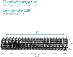 img 2 attached to 🔌 AMSTD 6x1.25 Motorized Lower Nozzle Hose for Shark Rocket HV300, HV302, HV320, HV321 Vacuum Black