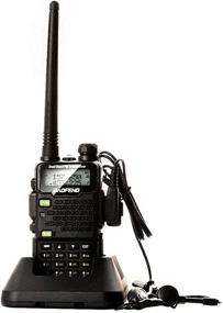 img 2 attached to 📻 BAOFENG UV-5R5 Двухдиапазонная радиостанция с двумя направлениями передачи - 5 Вт (144-148 МГц VHF и 420-450 МГц UHF) Комплект с расширенной батареей (черный)