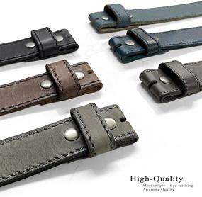 img 1 attached to Grain Leather Casual Jeans Belts - Premium Italian Men's Accessories