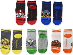 img 1 attached to Colorful Nickelodeon Boys Paw Patrol 5 Pack No Show Socks for Adventure-Loving Feet!