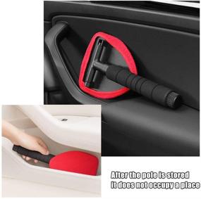 img 1 attached to 🧹 Sporacingrts Windshield Wiper Window Cleaning Tool - Easy-to-Use with Retractable Handle, Detachable