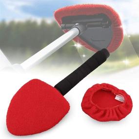 img 4 attached to 🧹 Sporacingrts Windshield Wiper Window Cleaning Tool - Easy-to-Use with Retractable Handle, Detachable