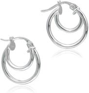 💎 sterling polished round tube earrings: elegant girls' jewelry with perfect diameter for stylish earrings logo