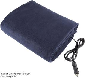 img 3 attached to Stay Warm at Tailgating Emergencies with Stalwart BLUE Electric Blanket