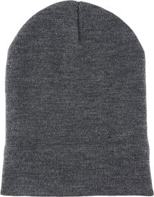 img 3 attached to 🧢 BRUCERIVER Classic Slouchy Elasticity Beanie Cap Knit Hats: Unisex Comfort & Style