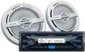 img 4 attached to Sony DXS-M5511BT Marine Digital Media Receiver with 🔊 Bluetooth and 6.5 inch Dual Cone Speakers - White