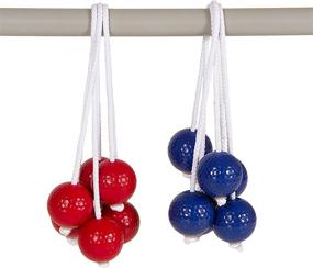 img 3 attached to 🎯 Enhance Your Backyard Games: Get Out! Ladder Toss Replacement Bola Strands 6 Pack, 3 Blue 3 Red (Includes 6 Bolas)