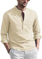 👕 cotton henley casual sleeve men's clothing and shirts by coofandy logo