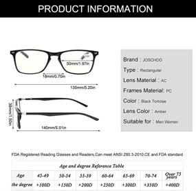 img 3 attached to 👓 Enhanced Reading Experience: Blue Light Blocking Computer Reading Glasses for Men and Women