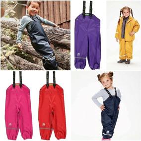 img 1 attached to CeLaVi Childrens Reflective Waterproof Dungarees Boys' Clothing : Overalls