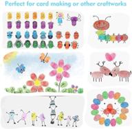 🌈 washable craft ink pads set - 16 color big ink pad rainbow for rubber/wooden stamps, paper, fabric - non-toxic stamping ink pads for card making, fingerprints, handprints - adult kid, dog paw prints logo