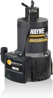 💧 efficient water removal: wayne 57729-wyn1 eeaup250 1/4 hp automatic on/off electric pump, black logo