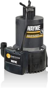 img 3 attached to 💧 Efficient Water Removal: Wayne 57729-WYN1 EEAUP250 1/4 HP Automatic ON/OFF Electric Pump, Black