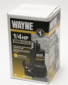 img 2 attached to 💧 Efficient Water Removal: Wayne 57729-WYN1 EEAUP250 1/4 HP Automatic ON/OFF Electric Pump, Black