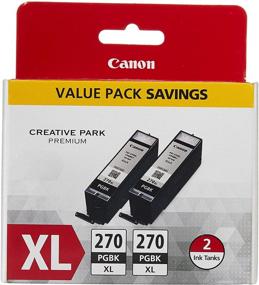 img 3 attached to 🖨️ Canon PGI-270XL Black Twin Value Pack - Compatible with MG6820, MG6821, MG6822, MG5720, MG5721, MG5722, MG7720, TS5020, TS6020, TS8020, TS9020 - High Quality Ink Cartridges