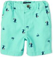 fun and stylish childrens place printed chino shorts for boys logo